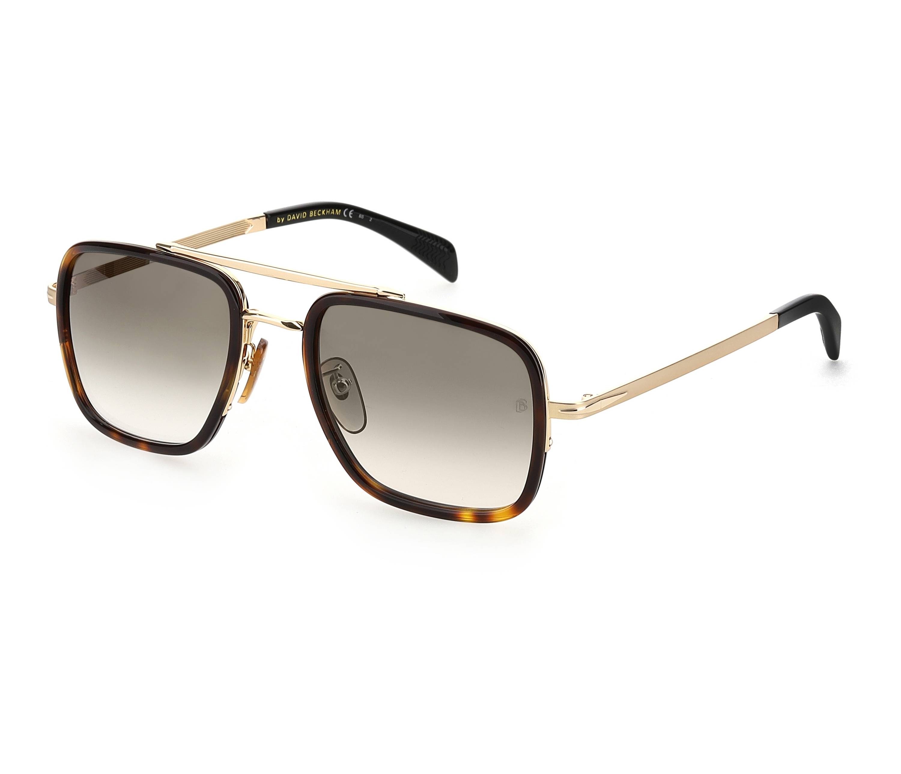 David Beckham sunglasses DB-7002-S 06J/9K 54 22 GoldHavana - 