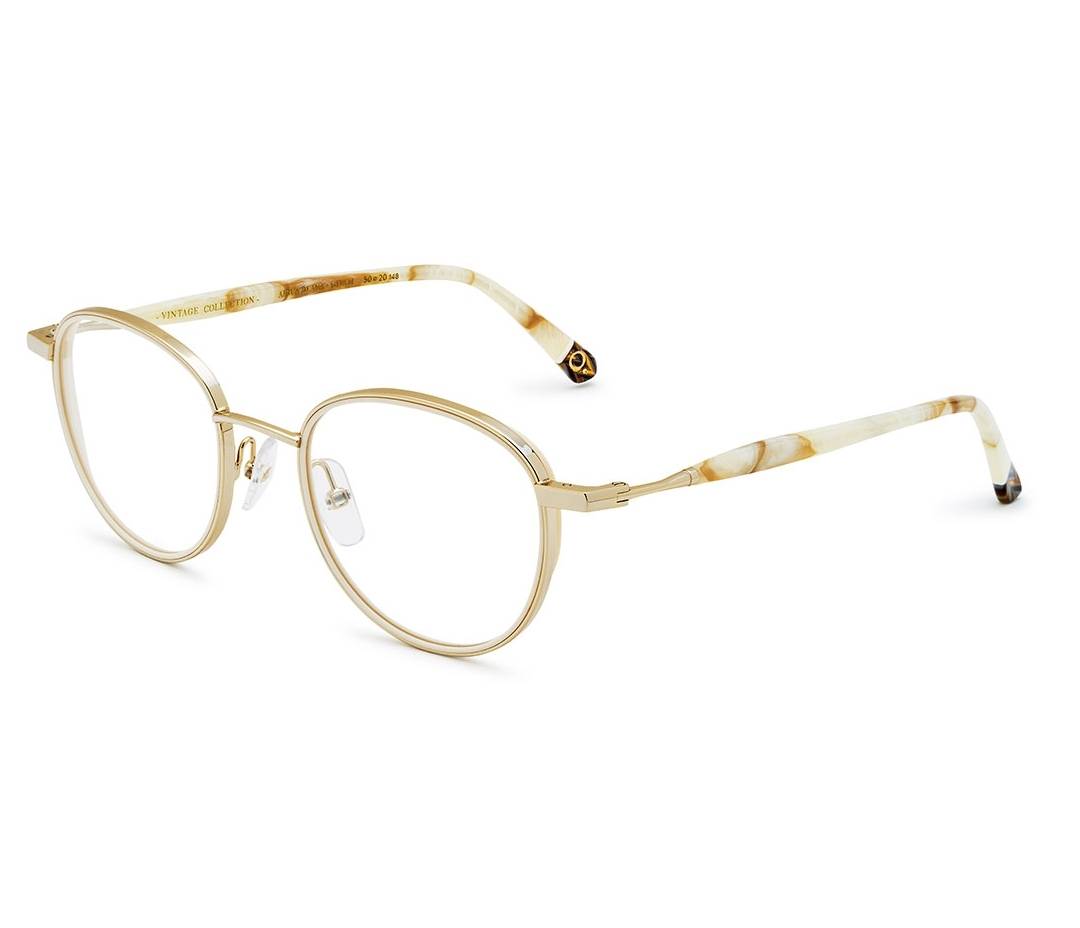 Etnia Barcelona eyeglasses AIGUA BLAVA GDWH 50 20 GoldOff white - 