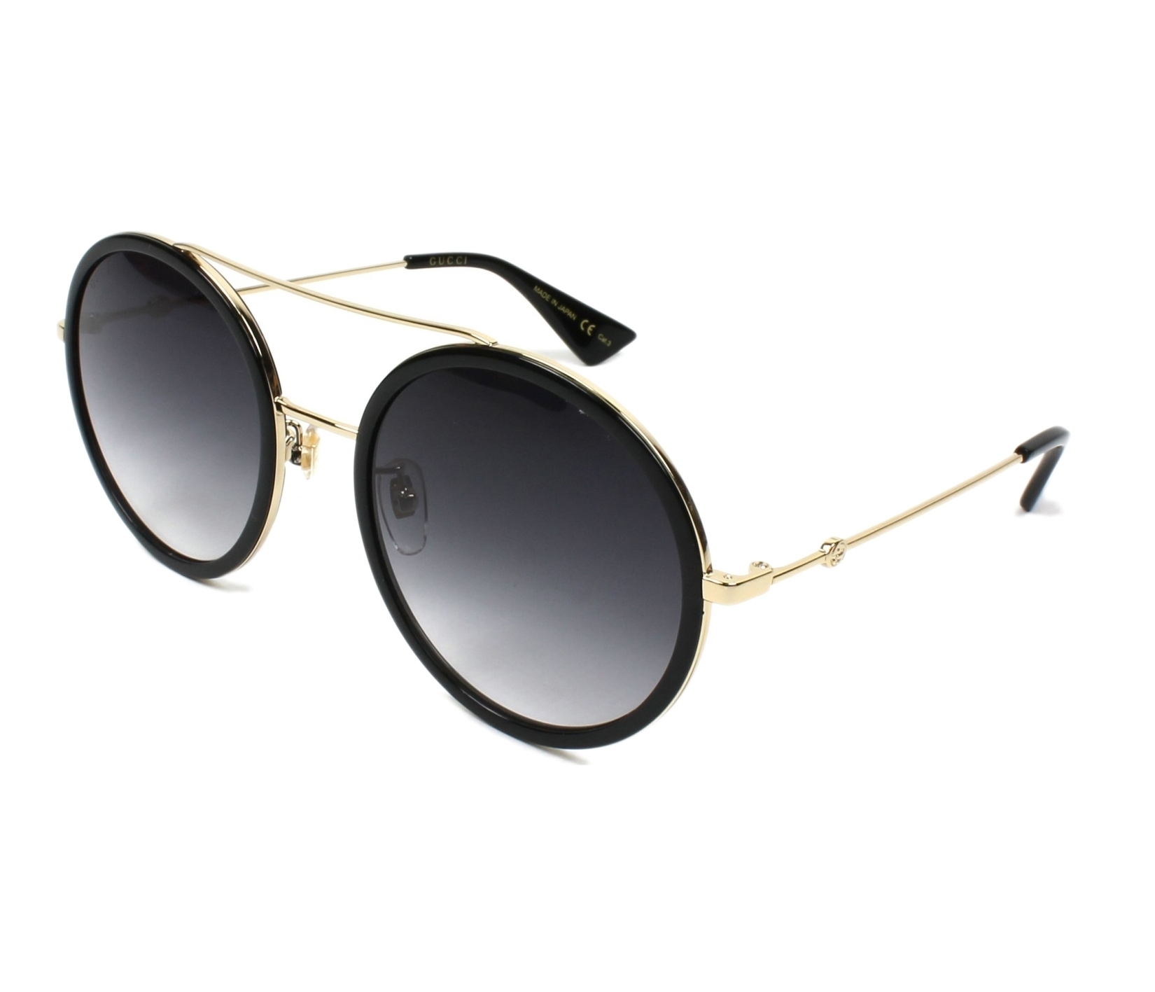 Gucci sunglasses GG-0061-S 001 56 22 BlackGold - 