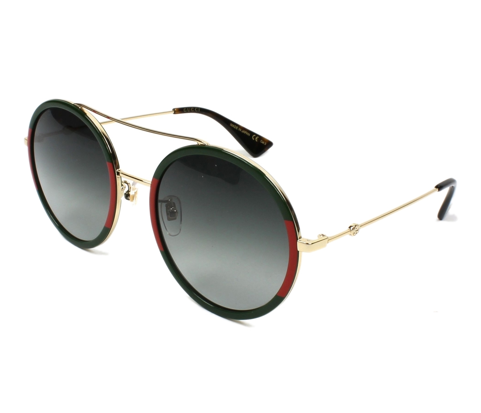 Gucci sunglasses GG-0061-S 003 56 22 GreenRed - 