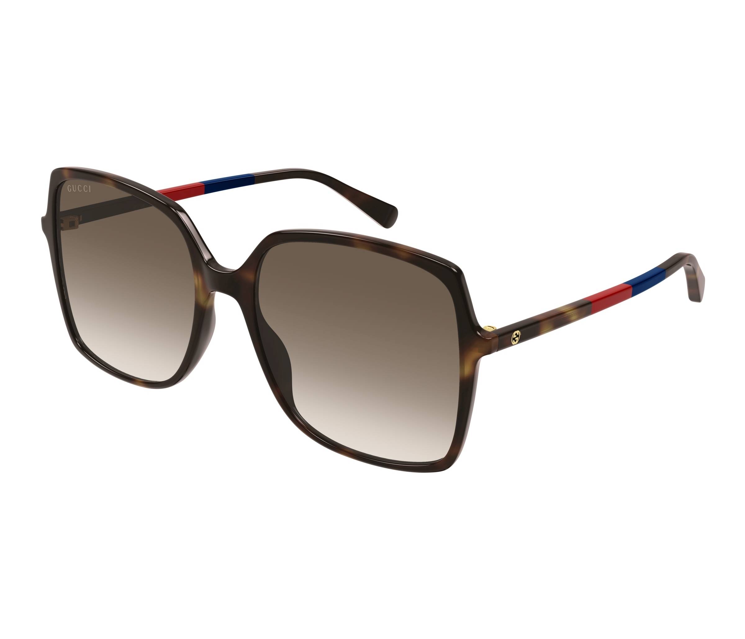 Gucci sunglasses GG0544S 008 57 18 Havana - 