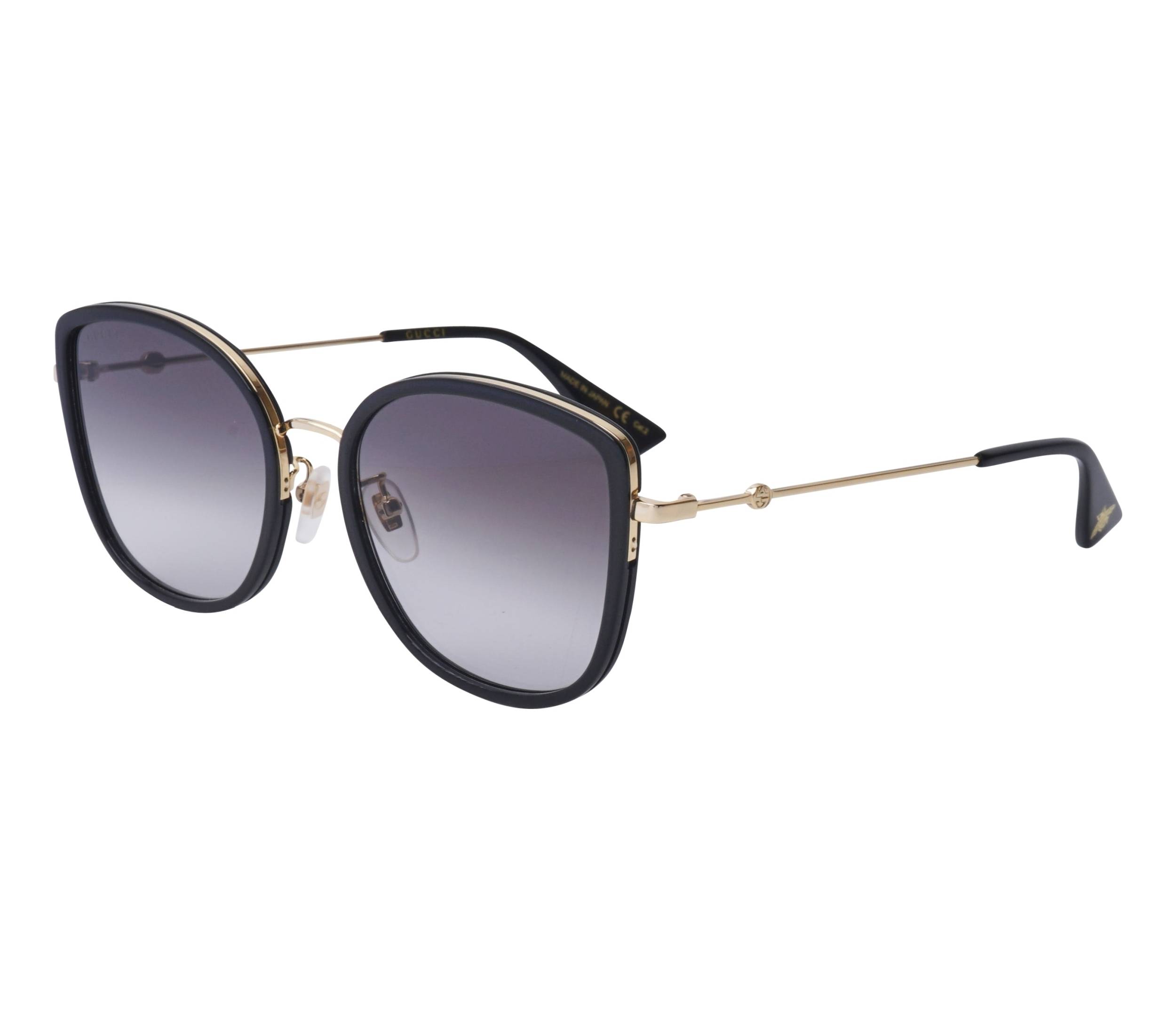 Gucci sunglasses GG-0606-SK 001 56 19 BlackGold - 