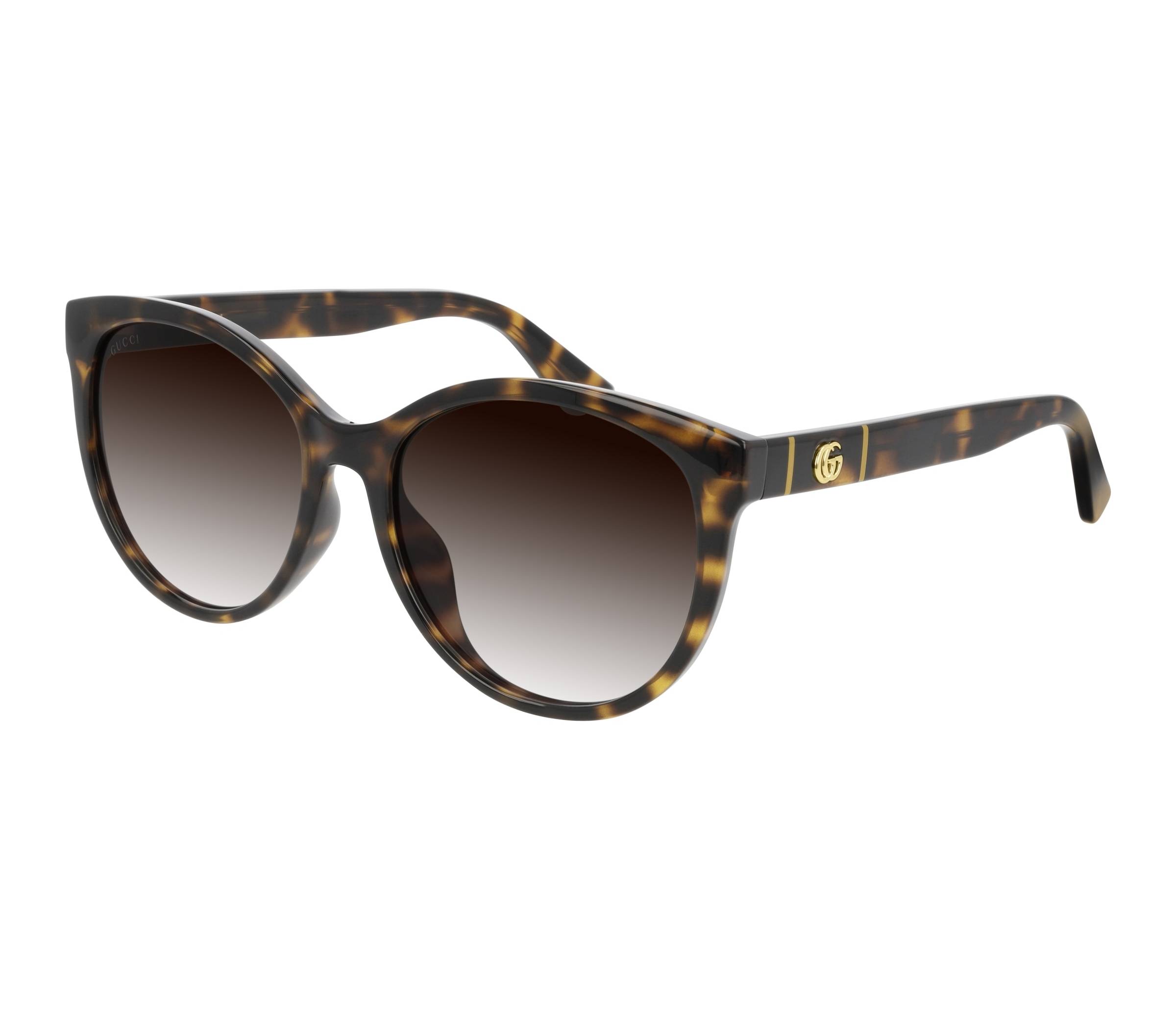 Gucci sunglasses GG0636SK 002 56 17 Havana - 