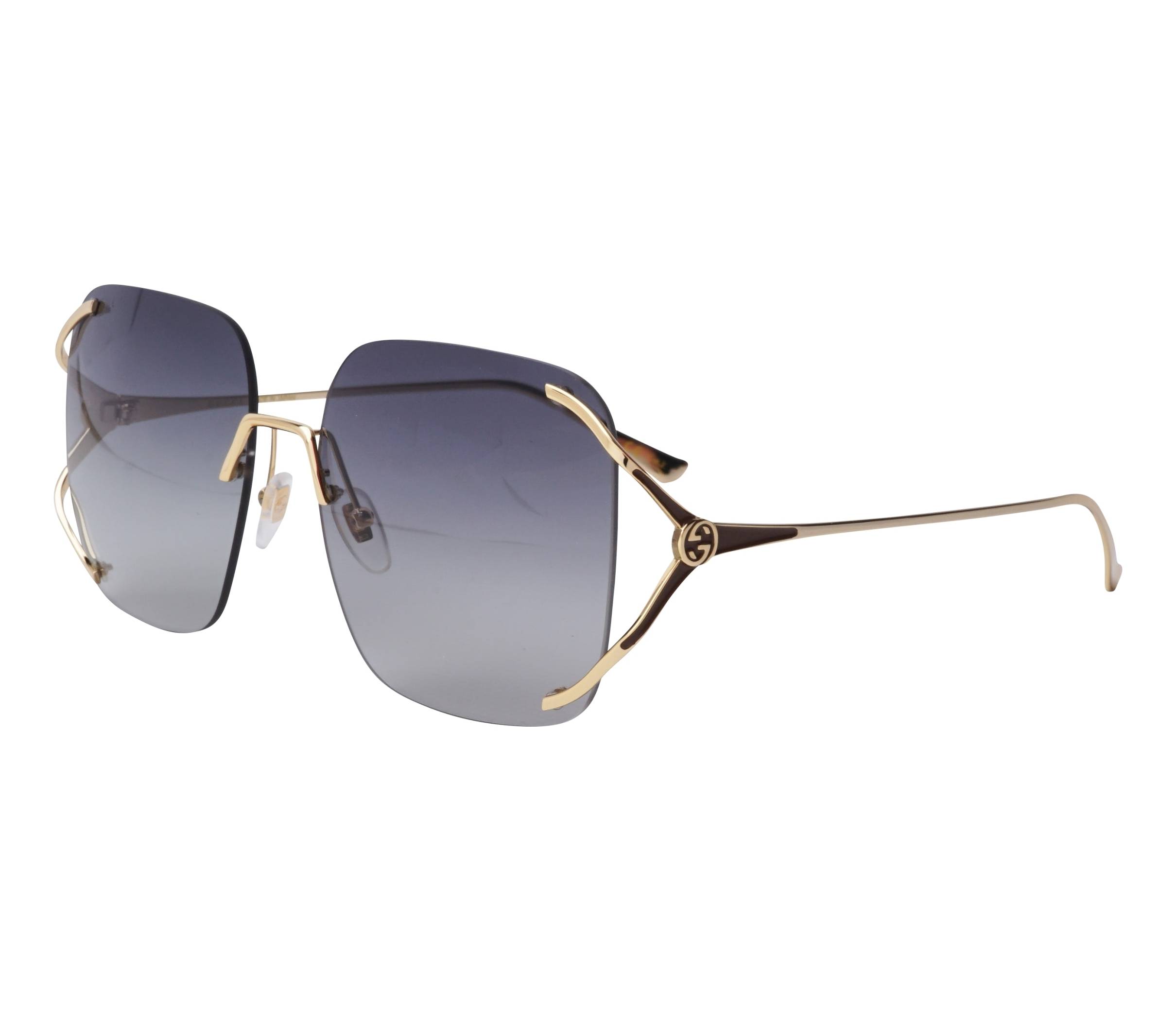 Gucci sunglasses GG-0646-S 001 60 17 GoldBrown - 