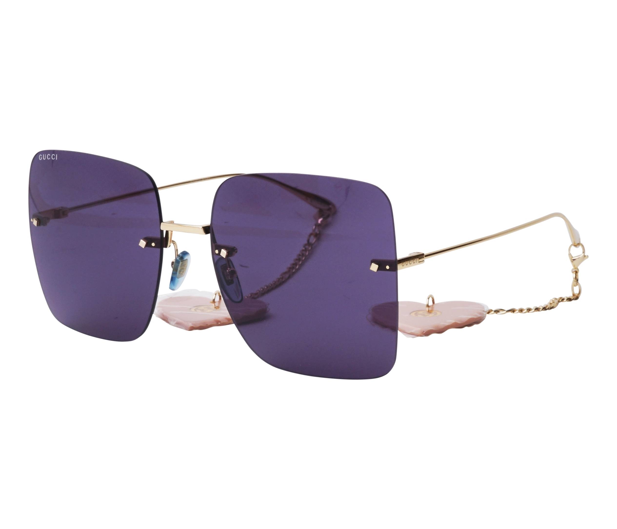 Gucci sunglasses GG1147S 004 62 19 Gold - 