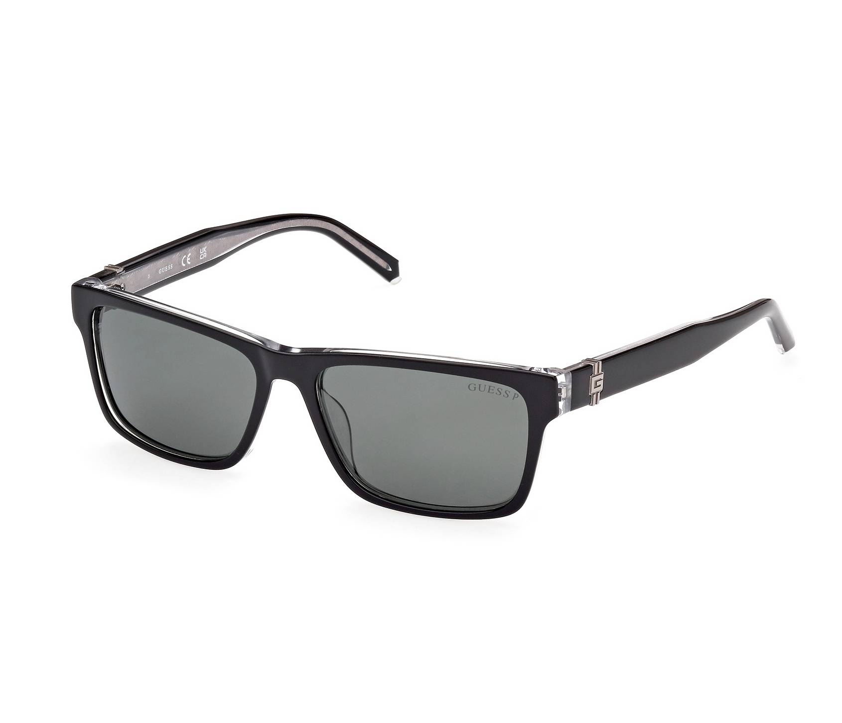 Guess sunglasses GU-00074 01R 55 15 Black - 