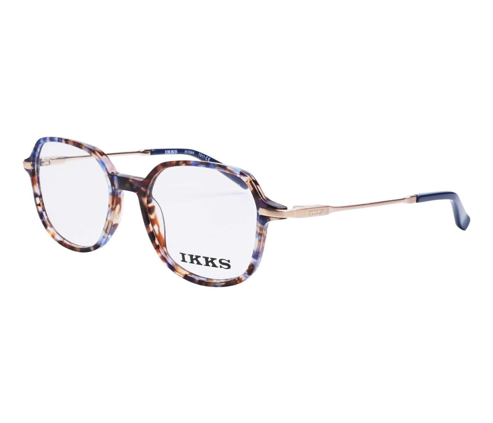IKKS eyeglasses IK-1044 7011 45 16 Blue Gold walnut - 4083 - 11000