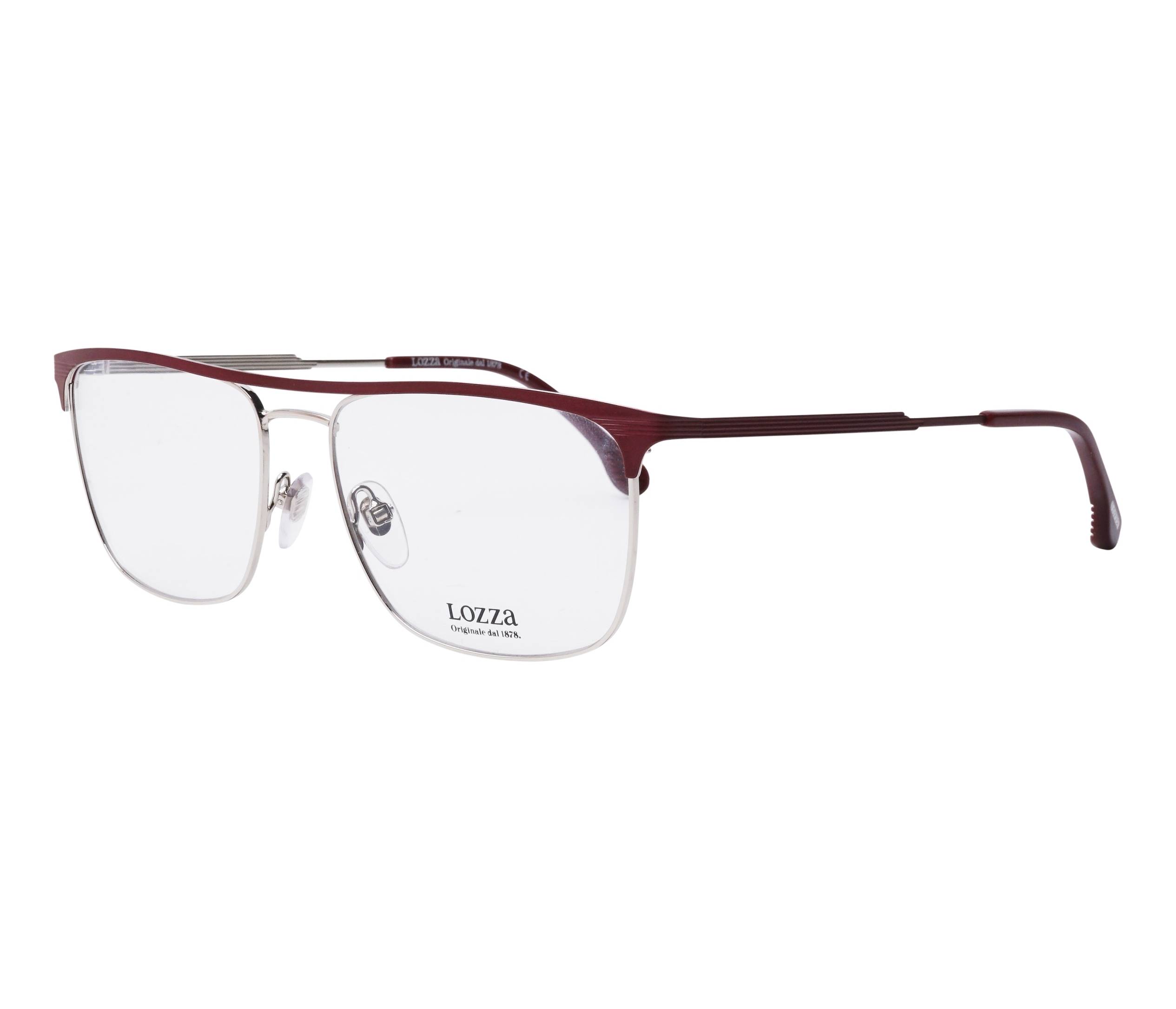 Lozza eyeglasses VL2377 0522 56 16 Bordeaux Silver - 4083 - 14500