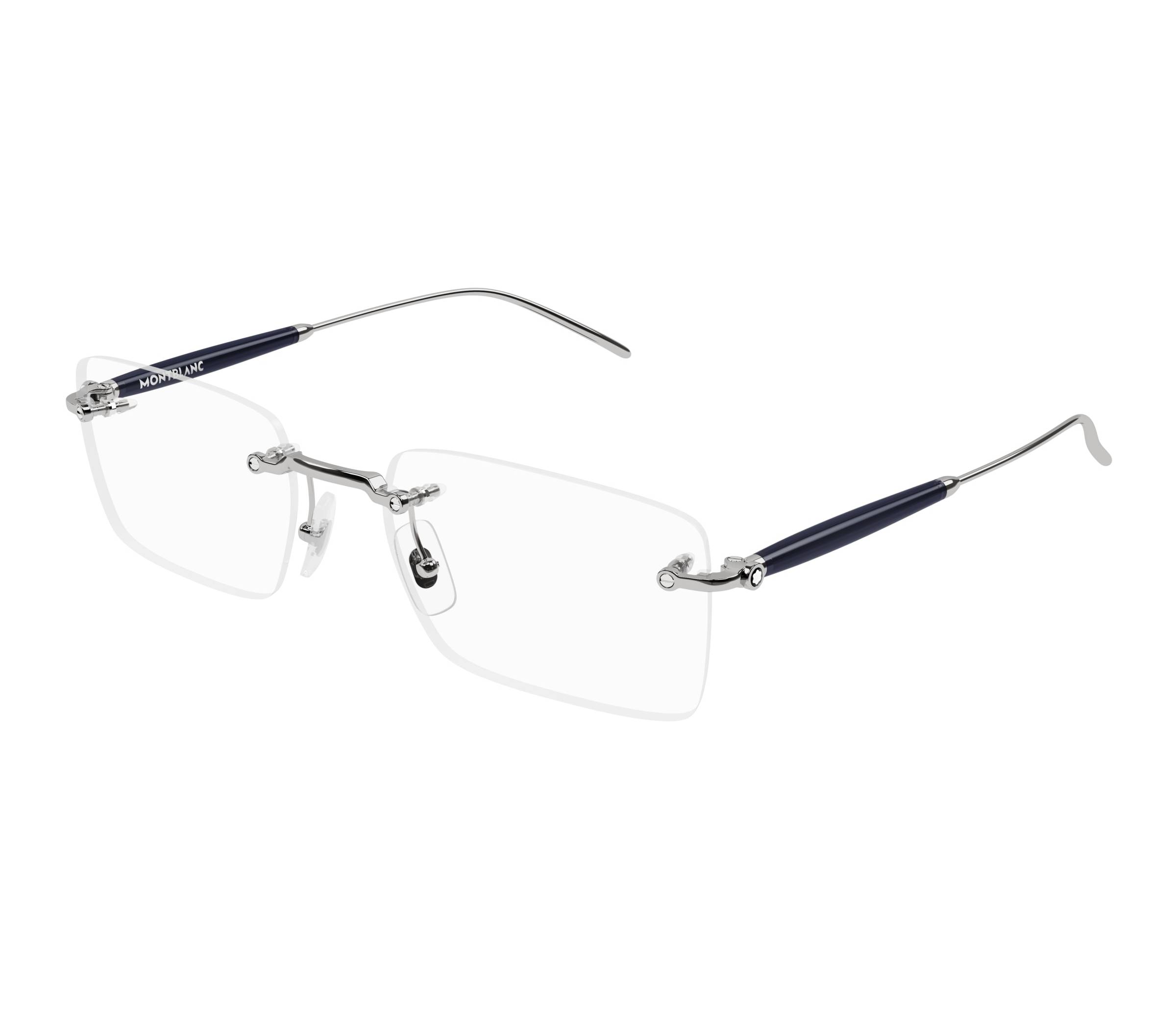 Mont Blanc eyeglasses MB0411O 004 55 19 Ruthenium - 