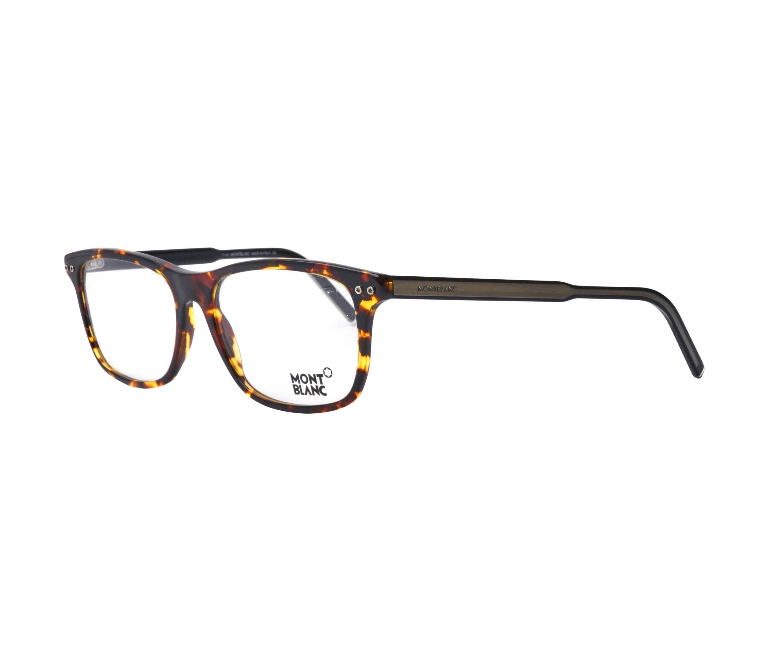 Mont Blanc eyeglasses MB-621 A56 55 16 HavanaBlack - 