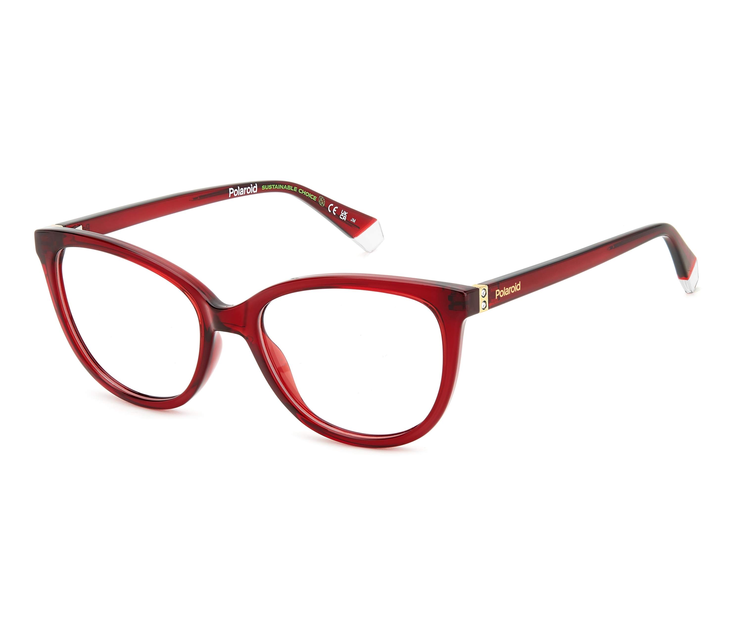 Polaroid eyeglasses PLD-D504 LHF 53 17 Burgundy - 