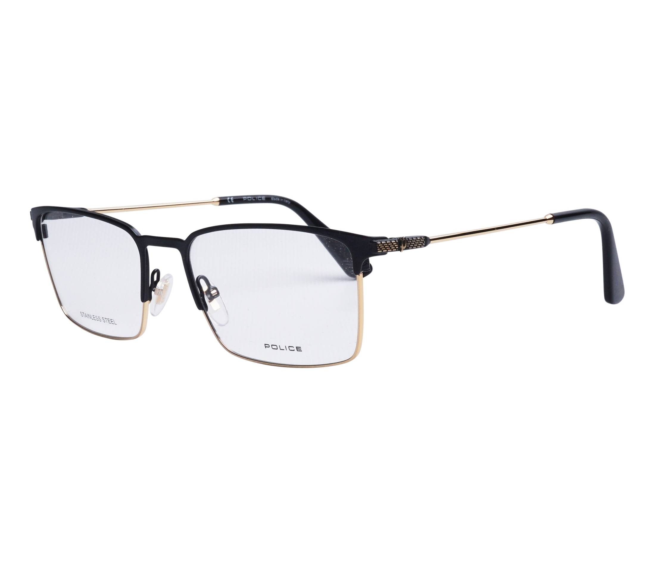 Police eyeglasses VPLF78 0305 55 18 BlackGold - 
