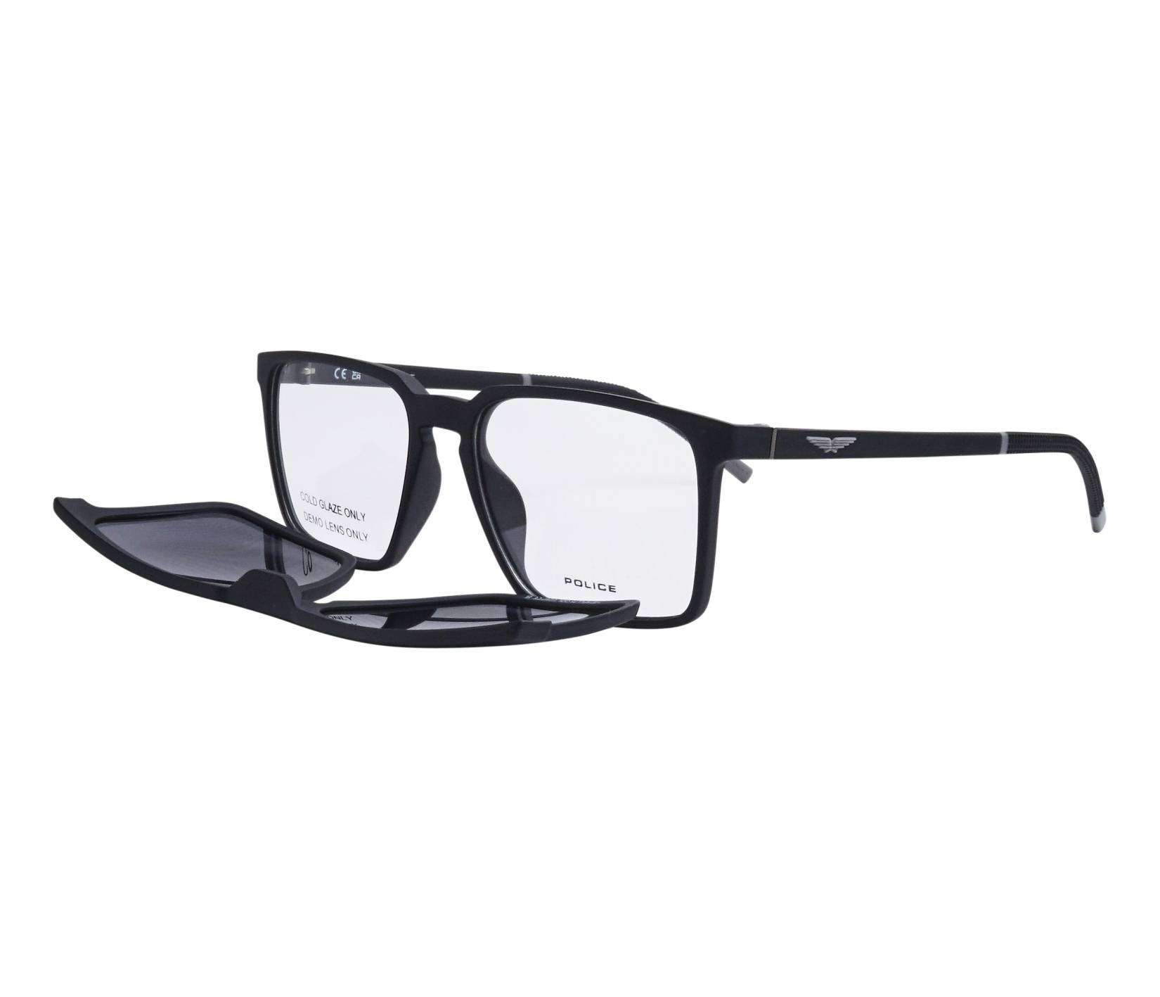 Police eyeglasses UPLL75 U28P 54 17 BlackGrey - 