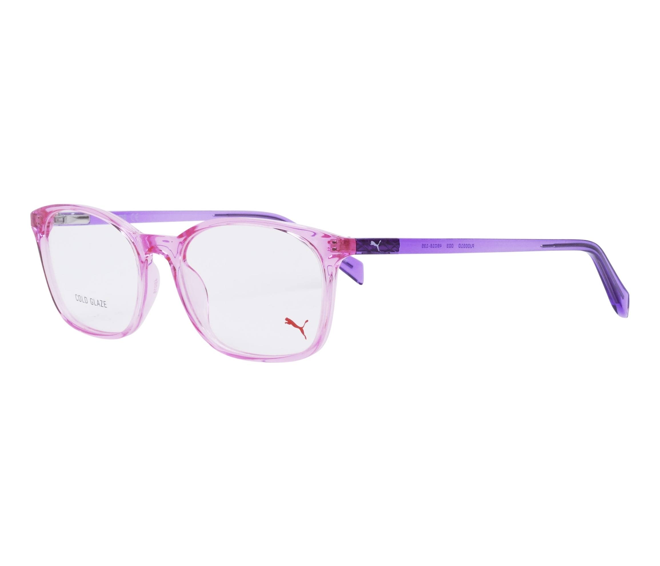 Puma eyeglasses PJ0031O 0003 49 16 PinkViolet - 