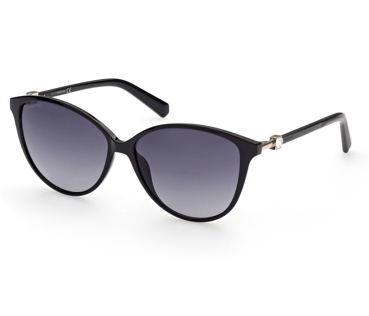 Swarovski sunglasses SK0331 01B 58 14 BlackGold - 