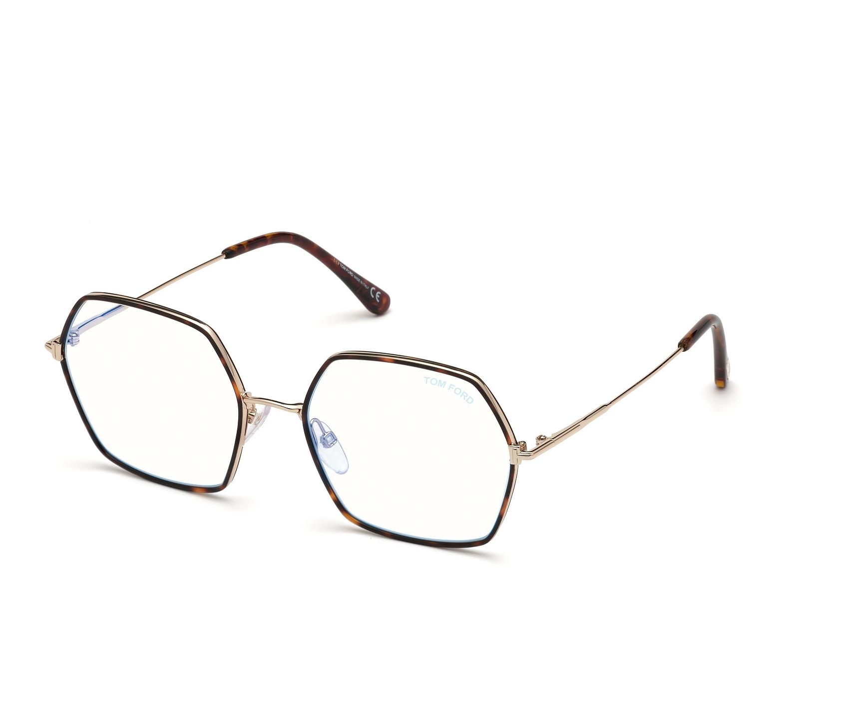 Tom Ford eyeglasses FT-5615-B-V 052 55 18 HavanaGold - 