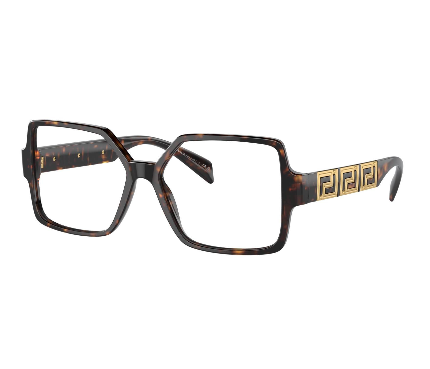 Versace eyeglasses VE3337 108 55 15 Havana - 