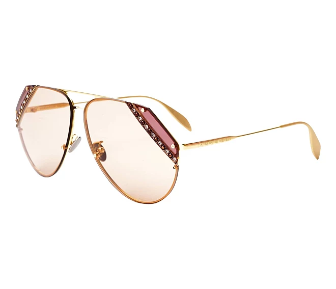 Alexander McQueen sunglasses AM-0117-S 001 65 10 Gold