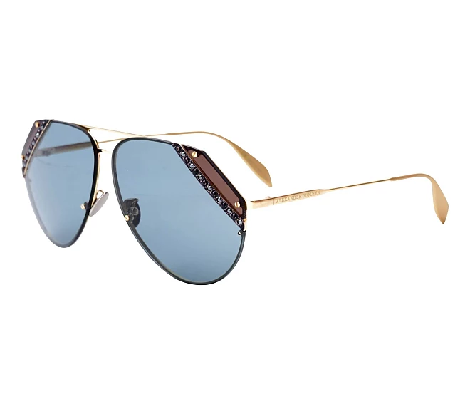 Alexander McQueen sunglasses AM-0117-S 003 65 10 Gold