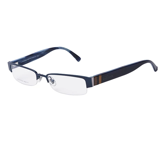Alexander McQueen eyeglasses AMQ-4159 R1L 51 17 Blue