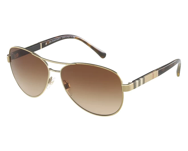 Burberry sunglasses BE-3080 1145/13 59 14 GoldBeige