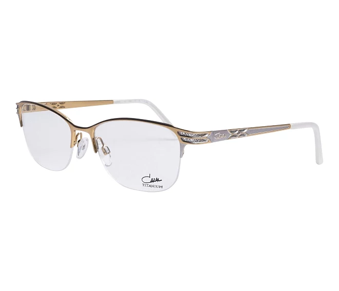 Cazal eyeglasses 1291 002 54 17 GoldWhite