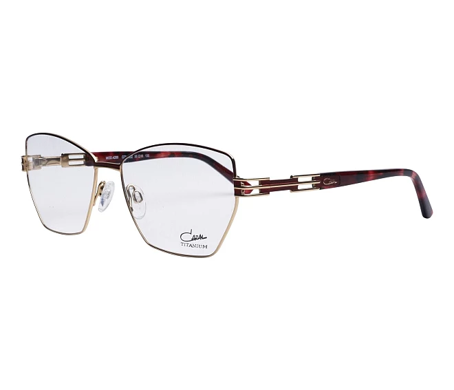 Cazal eyeglasses 4299 002 55 15 BordeauxGold