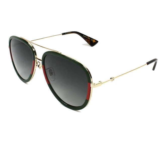 Gucci sunglasses GG-0062-S 003 57 17 GoldGreen
