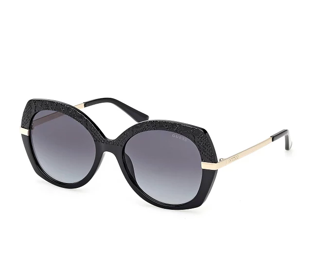 Guess sunglasses GU00215S 01B 55 18 SilverGold