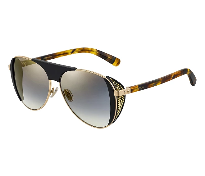 Jimmy Choo sunglasses RAVE-S J5GFQ 56 13 BlackGold