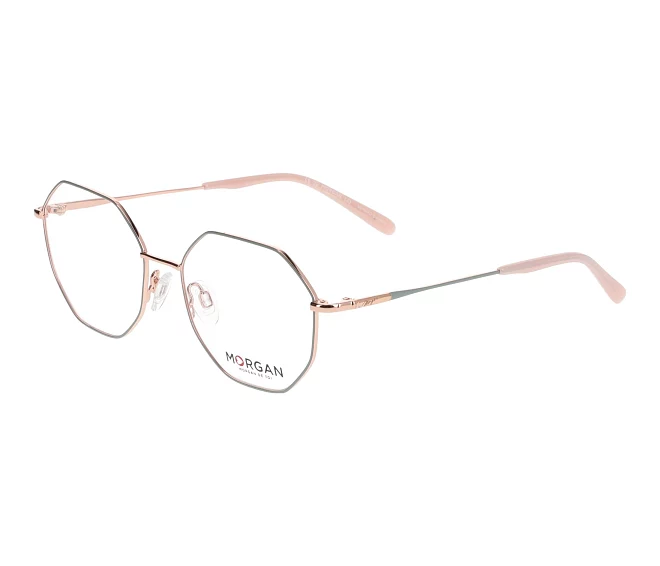 Morgan eyeglasses 203229 4100 52 16 GreenRose gold
