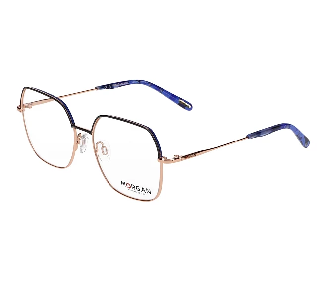Morgan eyeglasses 203238 6100 53 17 BlueRose gold