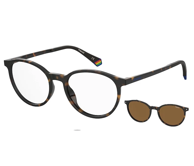 Polaroid eyeglasses PLD-6137-CS 086/SP 52 18 Havana