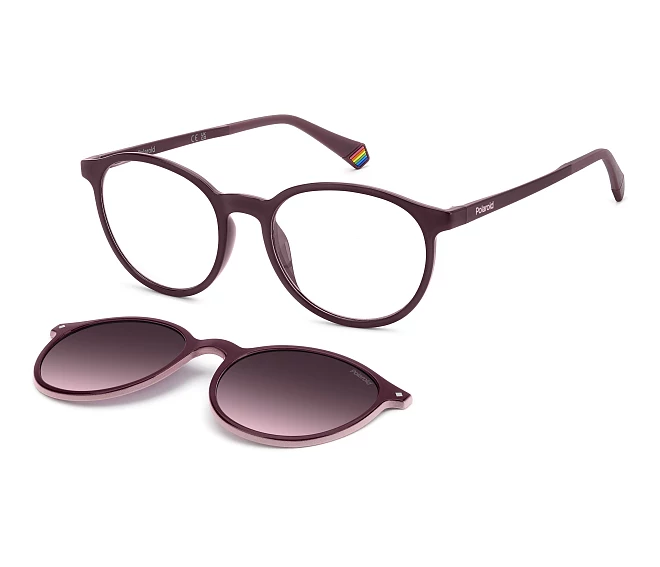 Polaroid eyeglasses PLD-6137-CS 0T7/XW 52 18 Plum