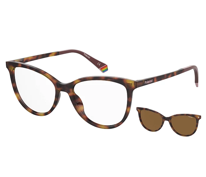 Polaroid eyeglasses PLD-6138-CS 086/SP 53 16 Havana