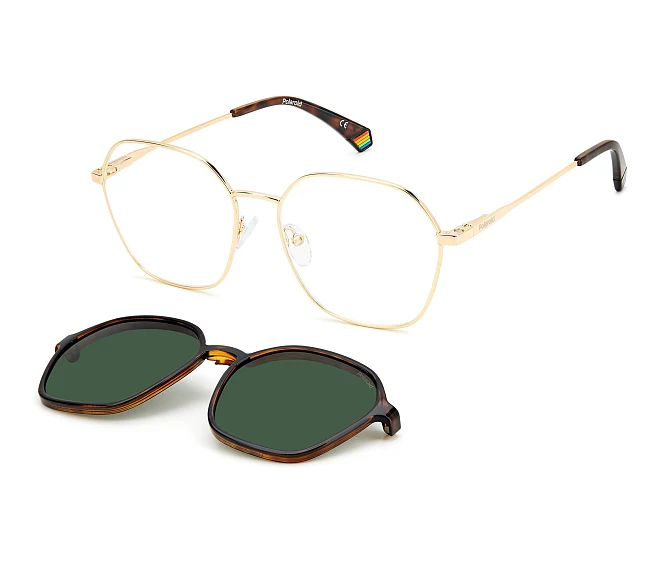 Polaroid eyeglasses PLD-6183-CS 06J/UC 56 17 GoldHavana