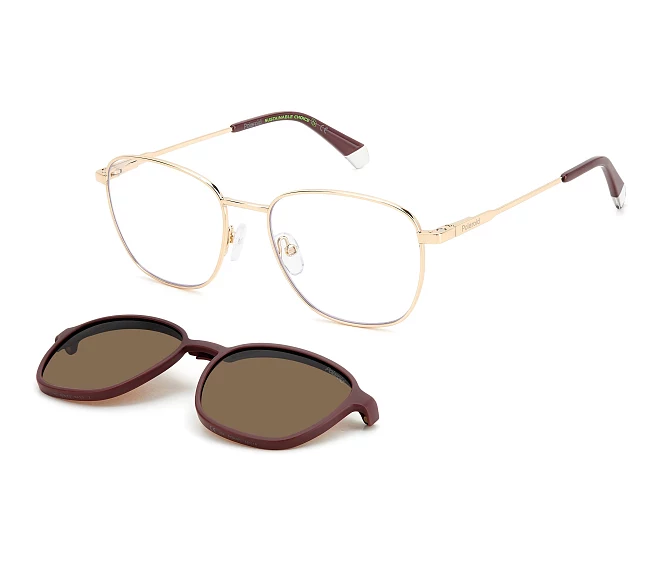 Polaroid eyeglasses PLD-6205-CS NOA/SP 55 18 Rose gold