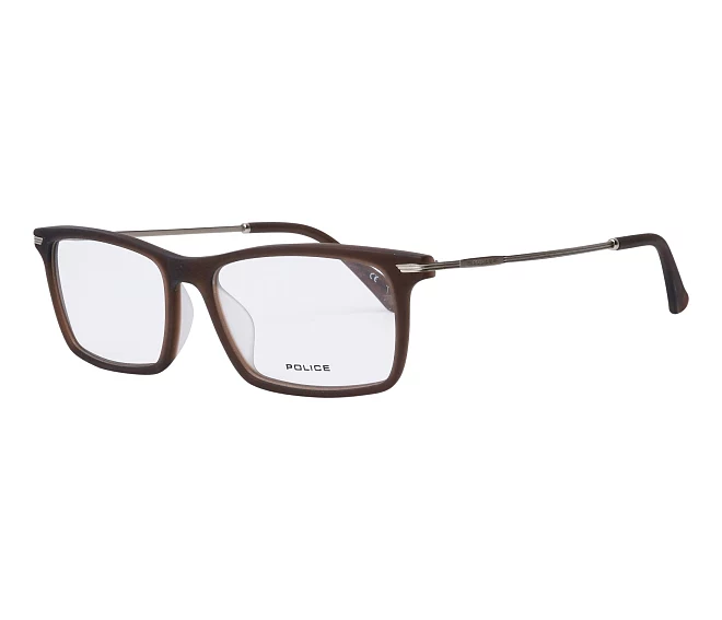 Police eyeglasses VPL473 6W8M 52 16 BrownIron