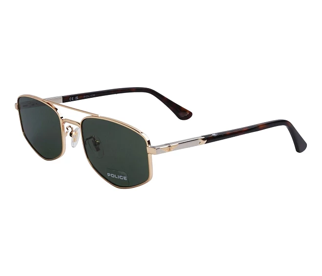 Police sunglasses SPLQ84 0300 55 20 Gold
