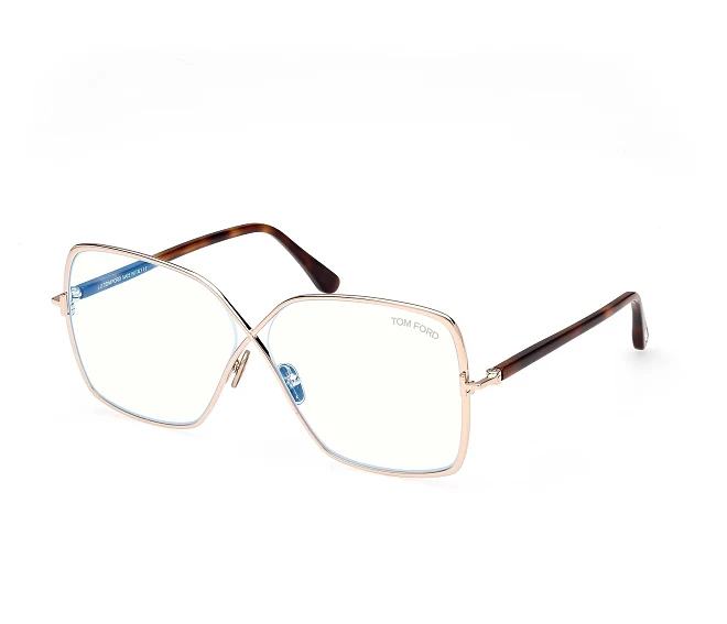 Tom Ford eyeglasses FT-5841-B 028 59 10 Rose goldHavana