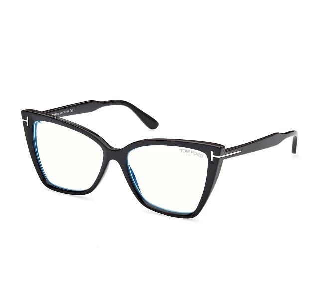 Tom Ford eyeglasses FT5844-B 001 55 15 Black