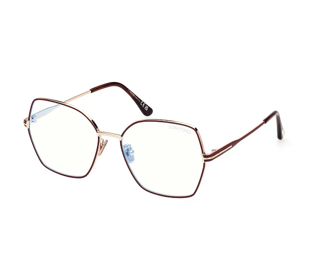 Tom Ford eyeglasses FT-5876-B/V 028 56 16 BordeauxGold