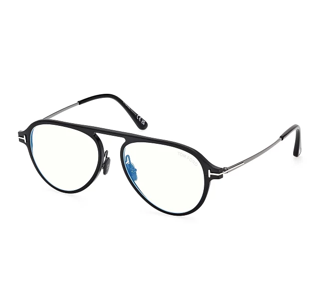 Tom Ford eyeglasses FT5972-BV 005 54 17 BlackSteel