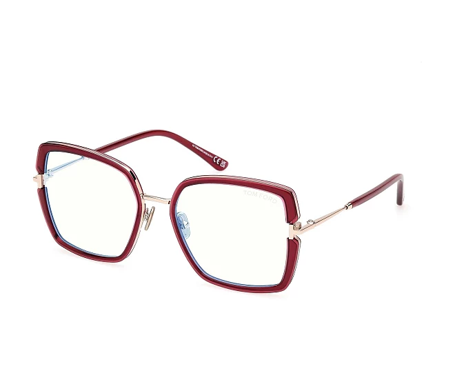 Tom Ford eyeglasses FT5985-BV 075 55 18 BordeauxGold