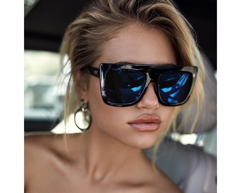 Quay Australia Sunglasses Cafe Racer QU000183 BLK/BRN