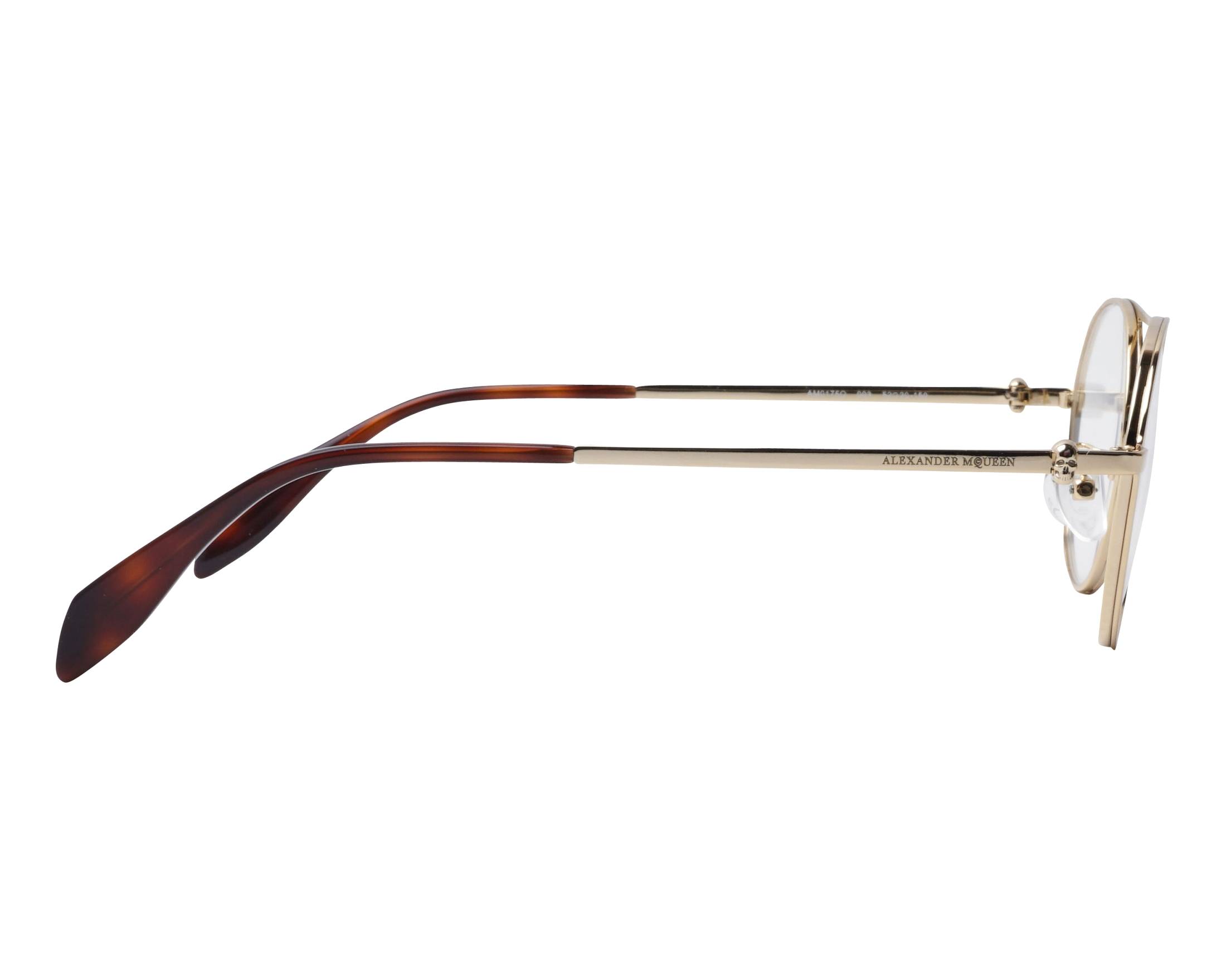 Alexander McQueen AM-0175-O 003 52-20 Gold  side view