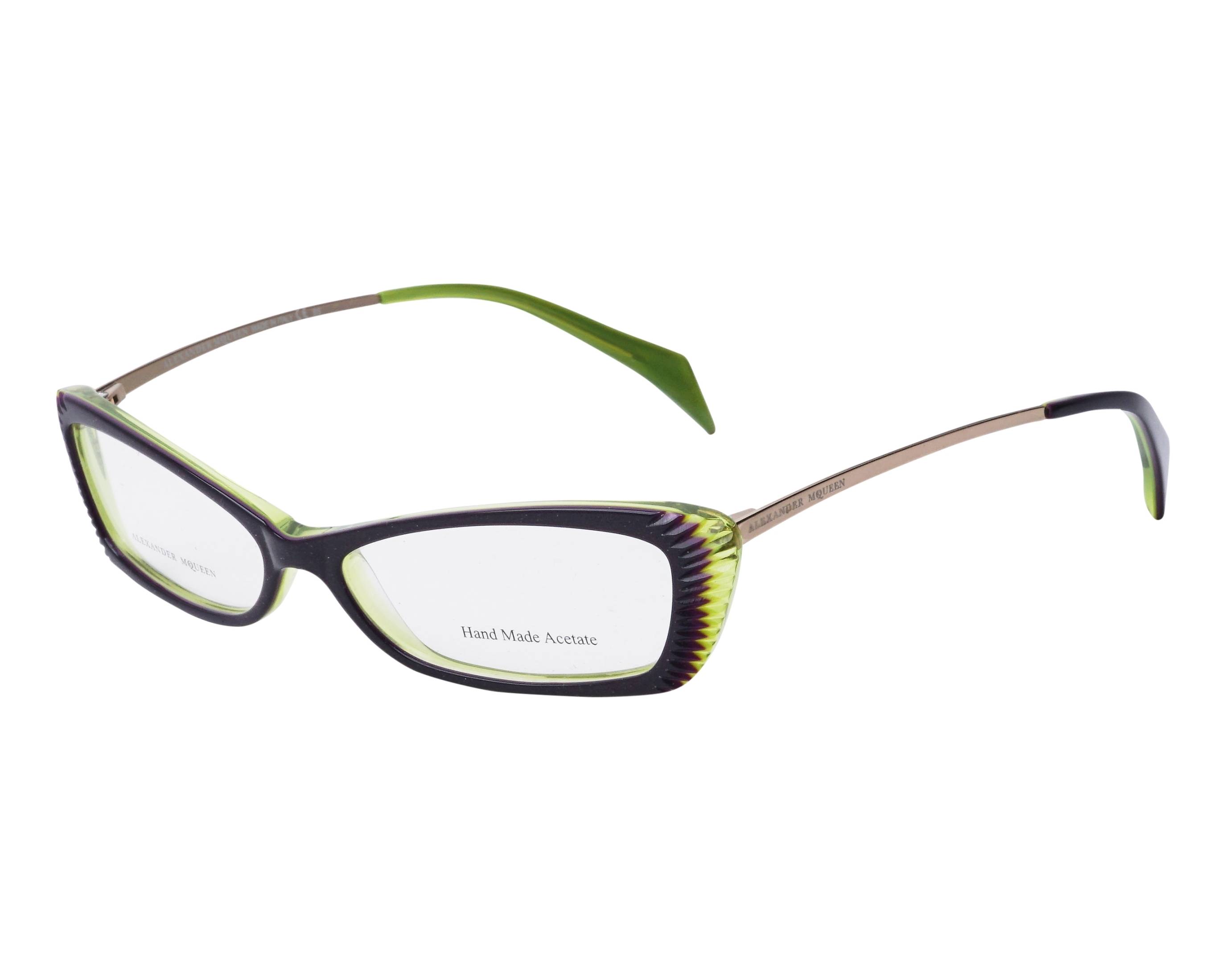 Alexander McQueen AMQ-4163 R2I 52-14 Lila Green profile view