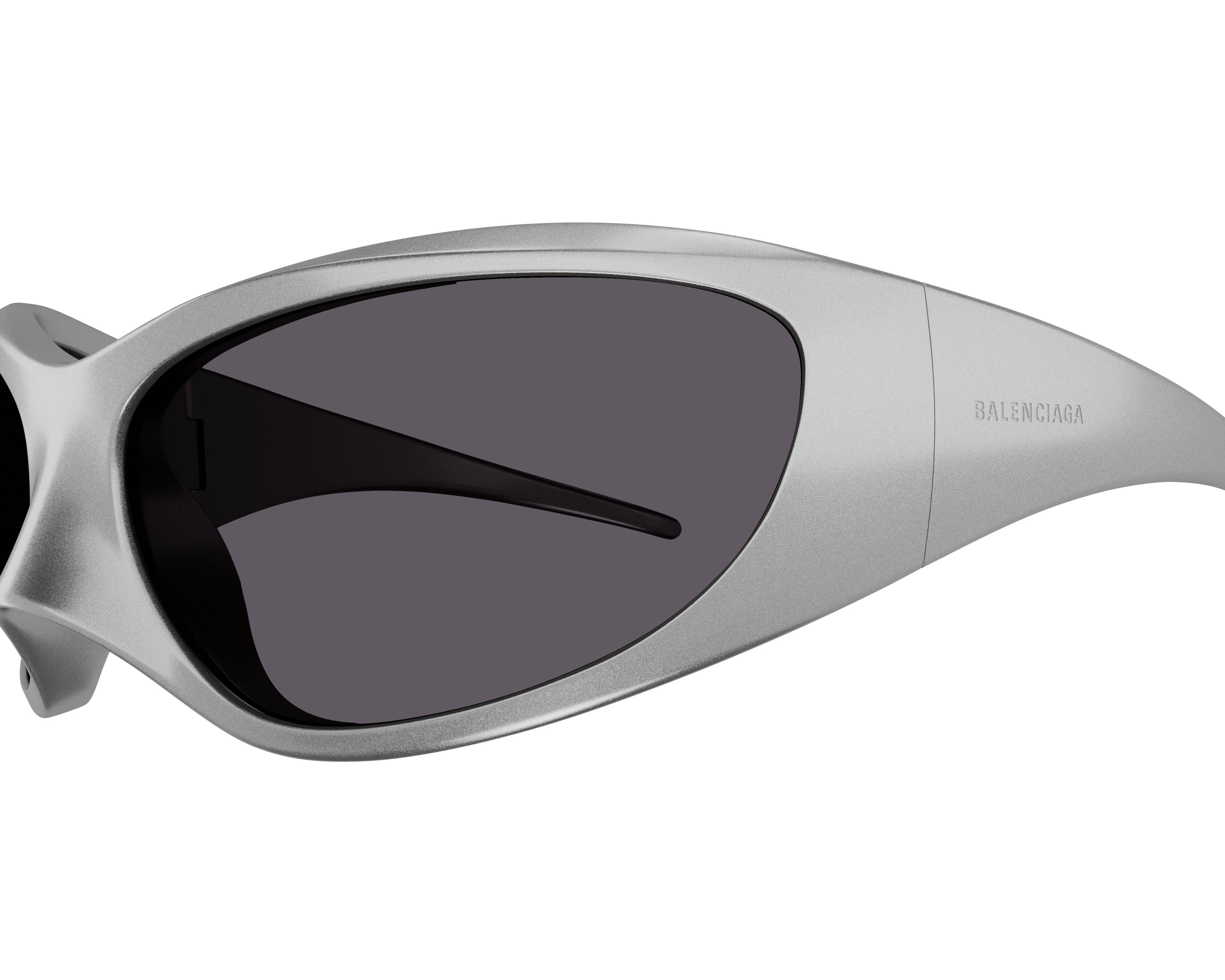 サングラス BALENCIAGA SS25 Woman SUNGLASSES (BB0252S 005 SILVER) BALENCIAGA | SKIN XXL CAT SUNGLASSES | SILVER | BB0252S 005
