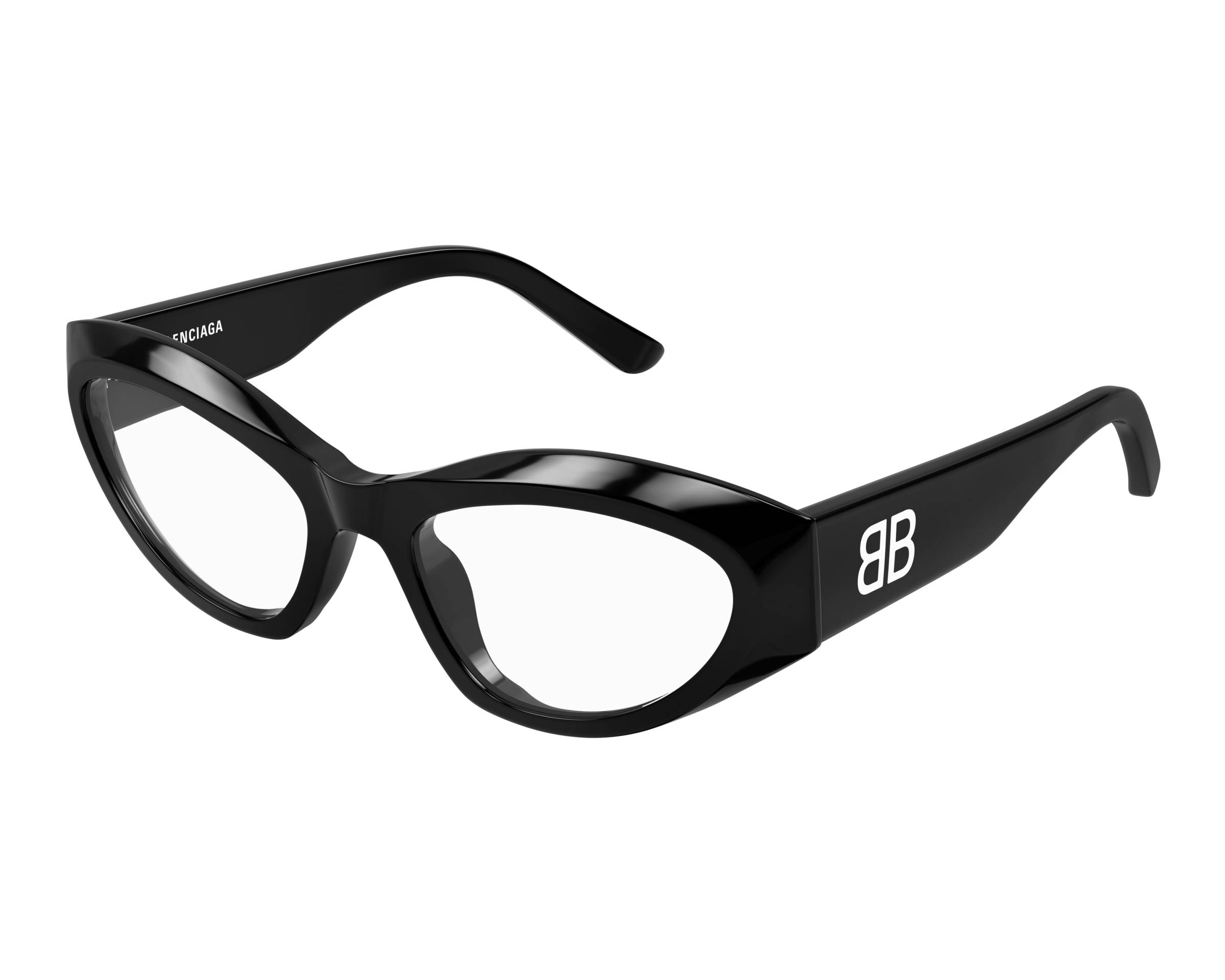 Balenciaga BB0400O 001 55-19 Black  profile view