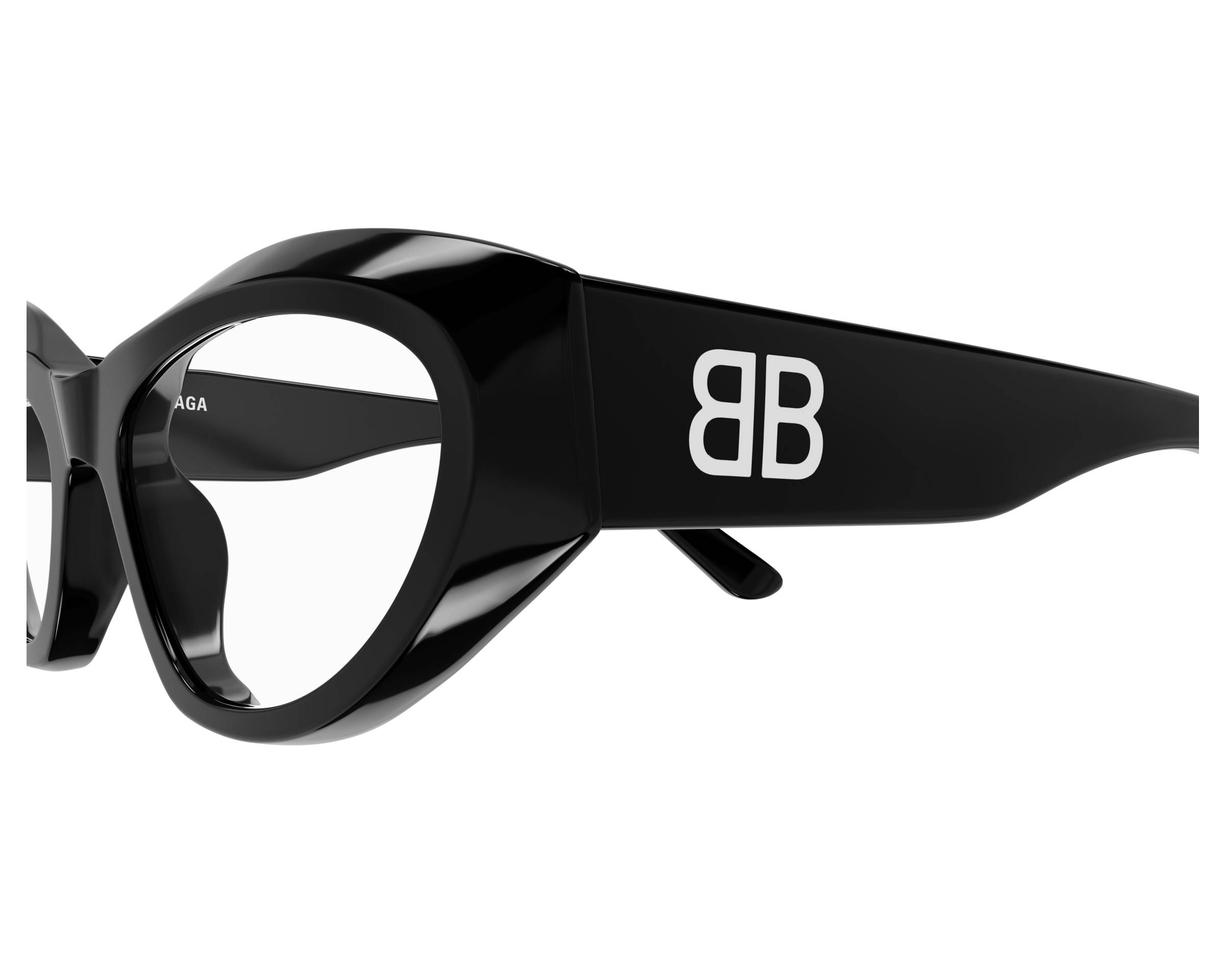 Balenciaga BB0400O 001 55-19 Black  side view